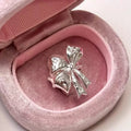 Cute Star Bow Statement Ring - Princess Style