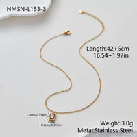 Vintage Zircon Necklace & Earrings Set
