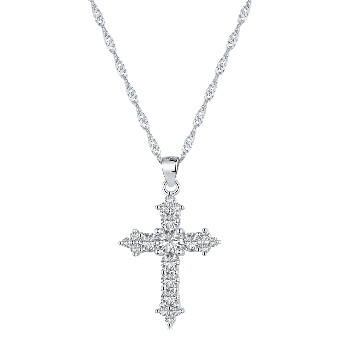 (SILVER) THE PROMISE Cross Necklace
