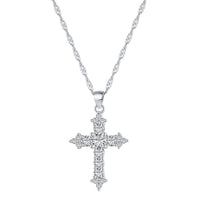 (SILVER) THE PROMISE Cross Necklace