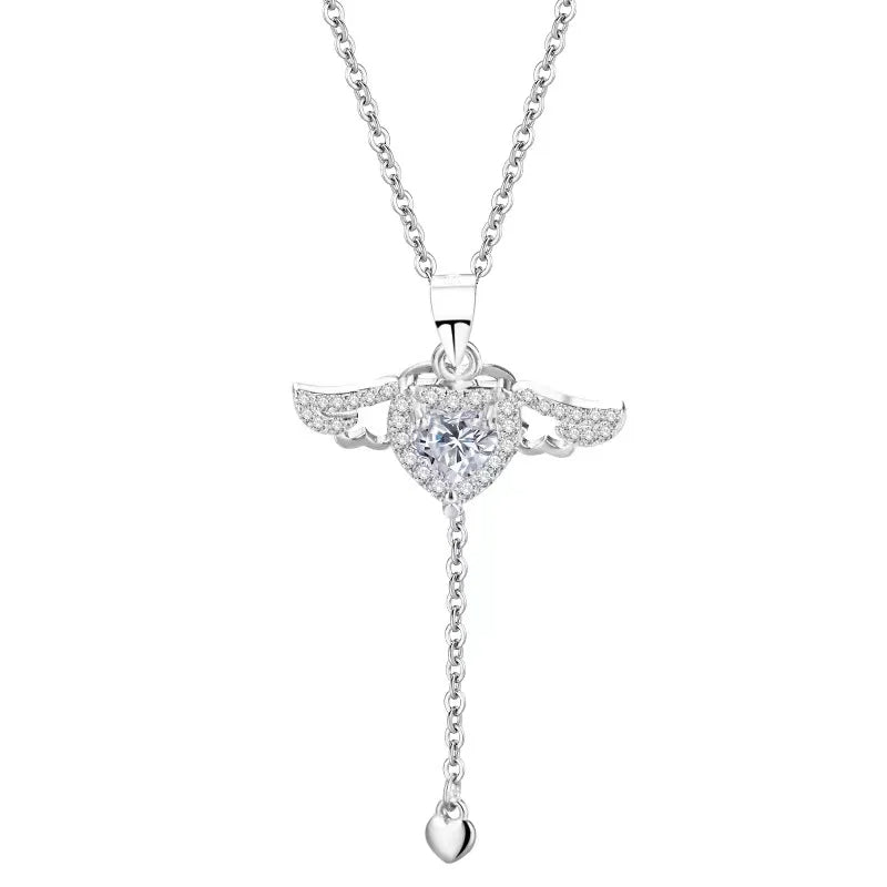 (WHITE) ANGEL HEART Necklace