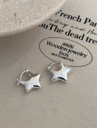 925 Sterling Silver Star Stud Earrings