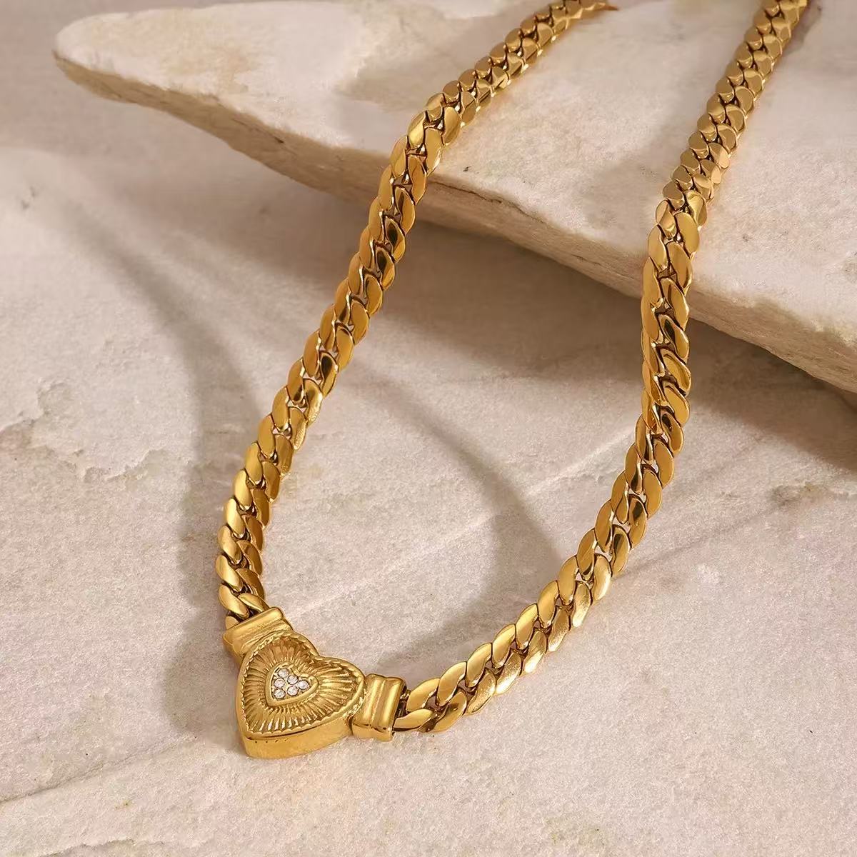 Heavy Style Love Heart Necklace