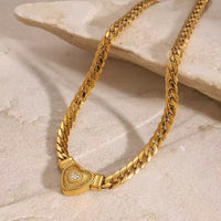 Heavy Style Love Heart Necklace