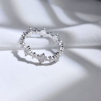 SYH S925 Sterling Silver Ring Set with 5A Zircon