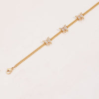 Butterfly Design Double-layer Chain Bracelet