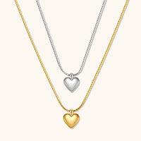 18K Gold Plated Heart Necklace