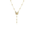 Butterfly Pendant Design Natural Freshwater Pearl Necklace