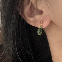 Hand-made Swarovski multicolor crystal earrings S925 silver needle