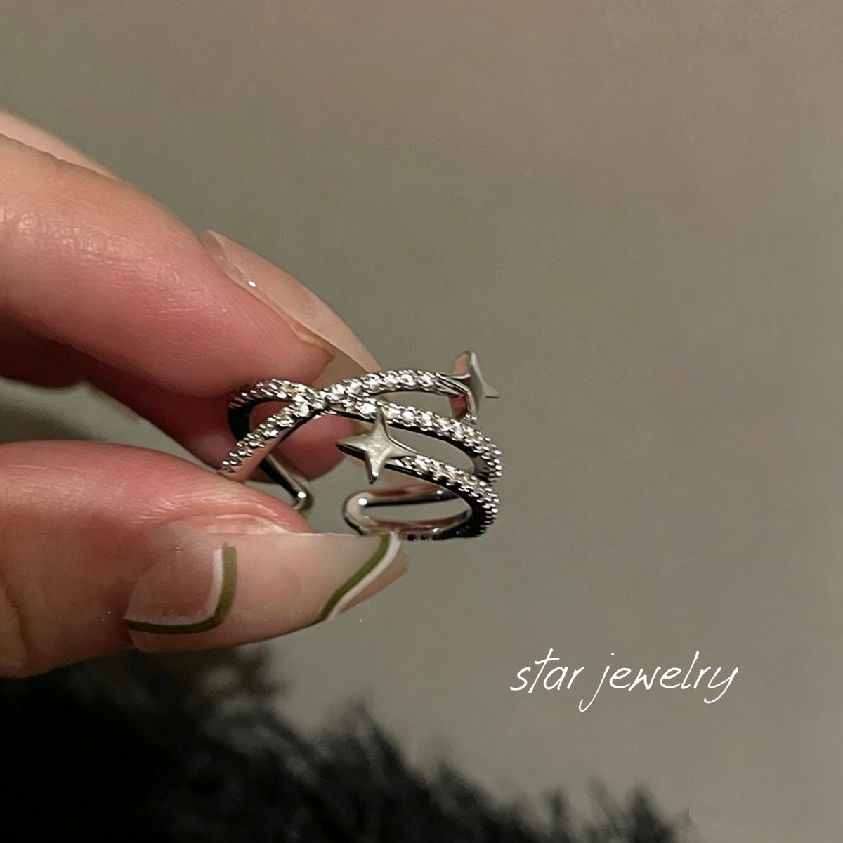 Elegant Meteor Wrap Ring - Sparkling Zircon