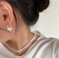 925 Sterling Silver Star Stud Earrings