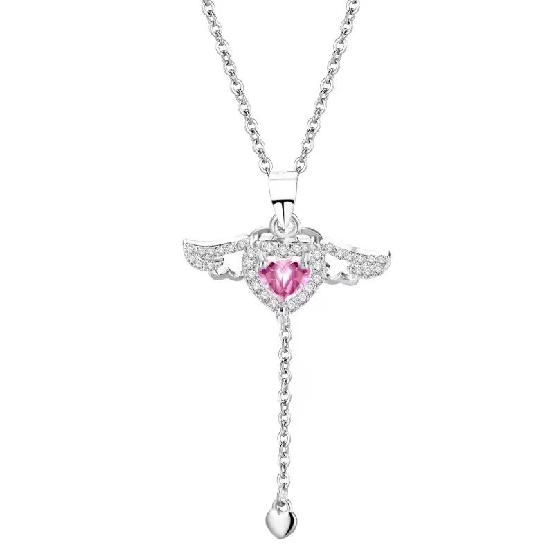 (PINK) ANGEL HEART Necklace