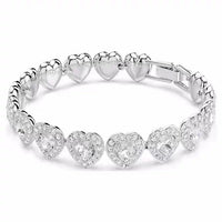 Crystal Heart Jewelry Set | Luxury Rhinestone