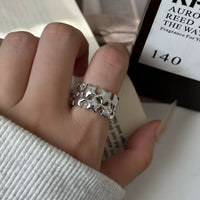 Retro Double Layer Star Ring