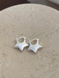 925 Sterling Silver Star Stud Earrings