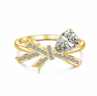 “PRINCESS” GOLD PLATED RING S925 Silver