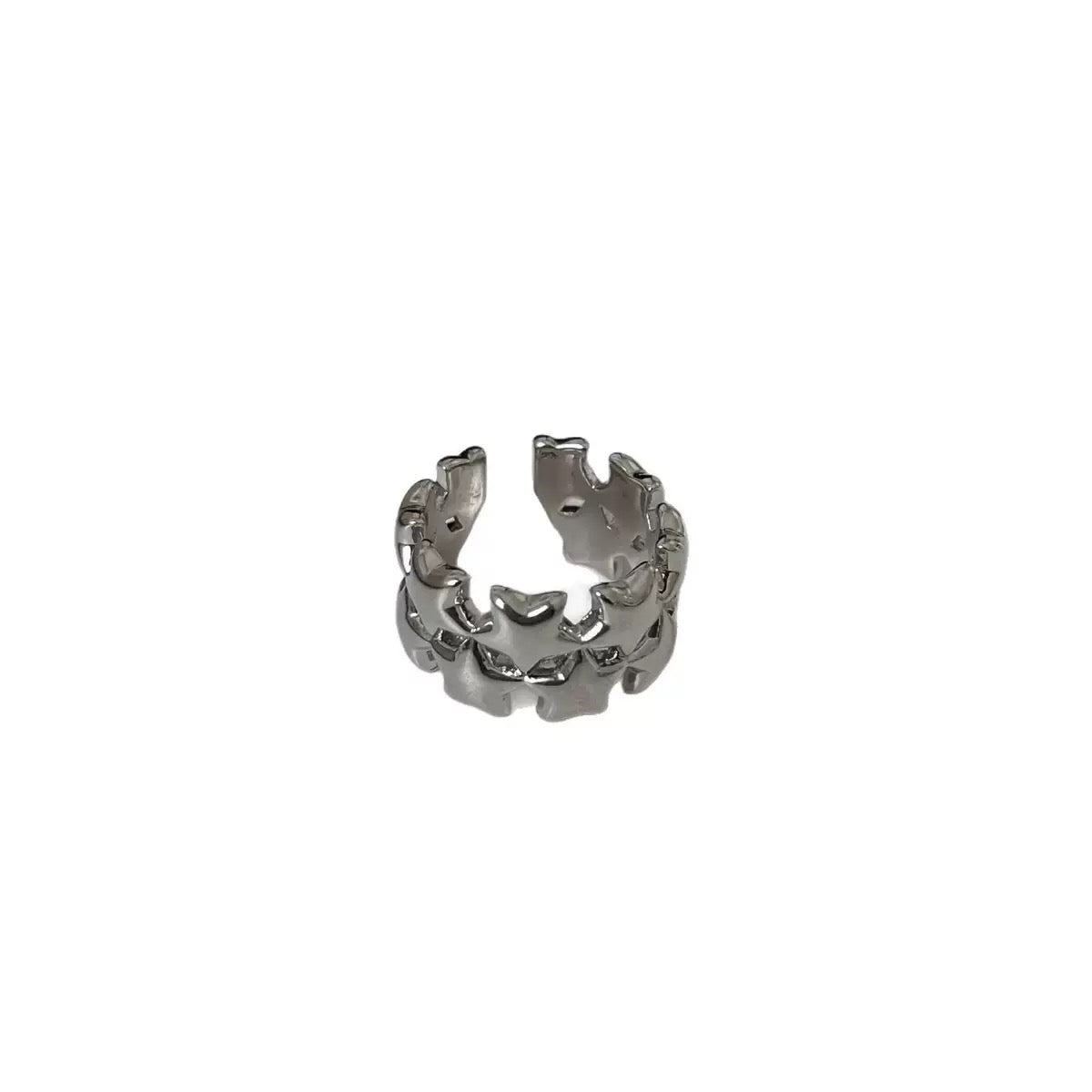 Retro Double Layer Star Ring