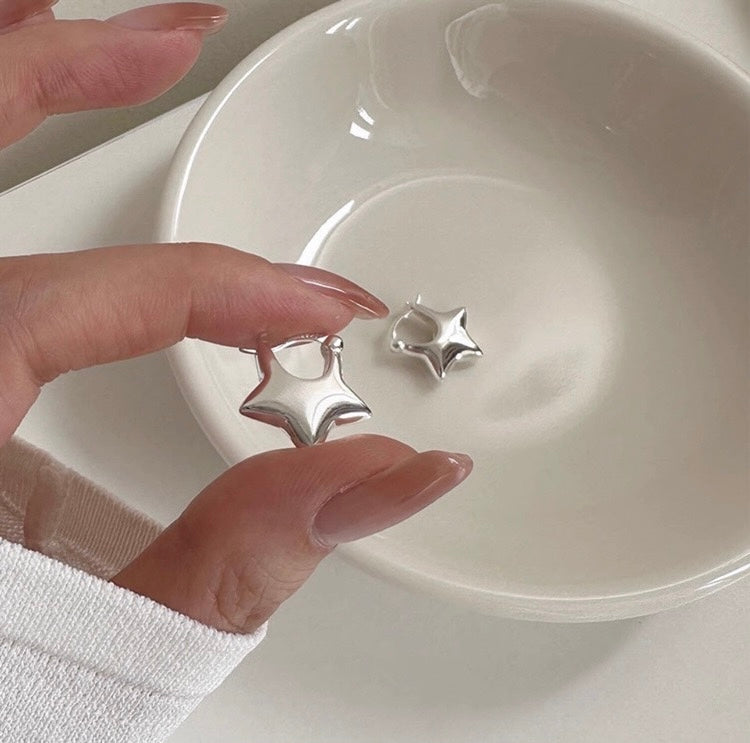 925 Sterling Silver Star Stud Earrings