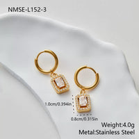 Vintage Zircon Necklace & Earrings Set