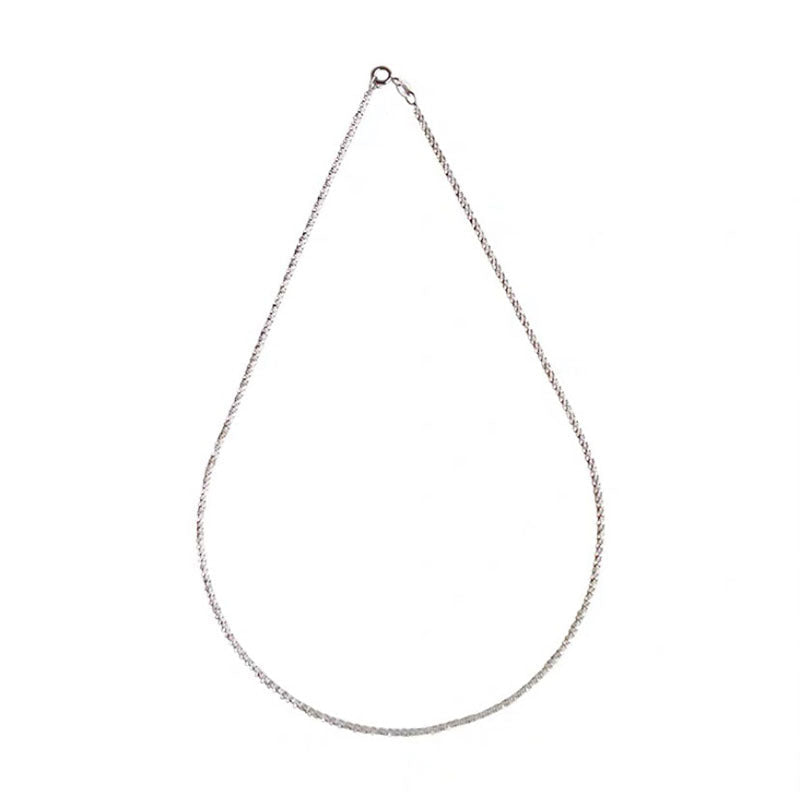 S925 sterling silver sparkling necklace