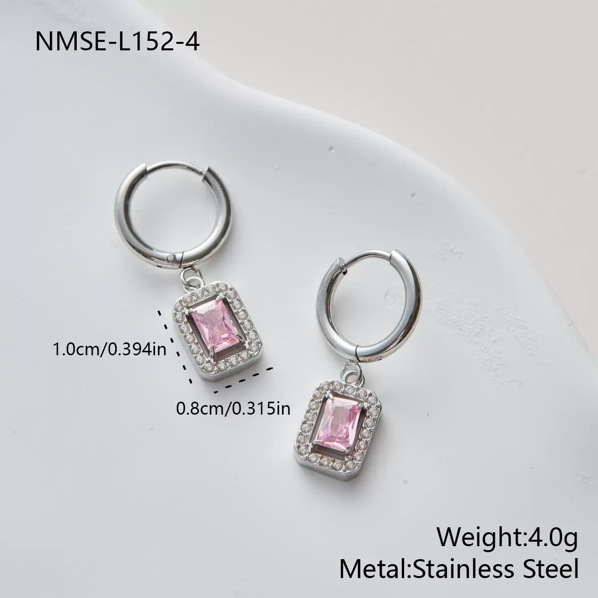 Vintage Zircon Necklace & Earrings Set