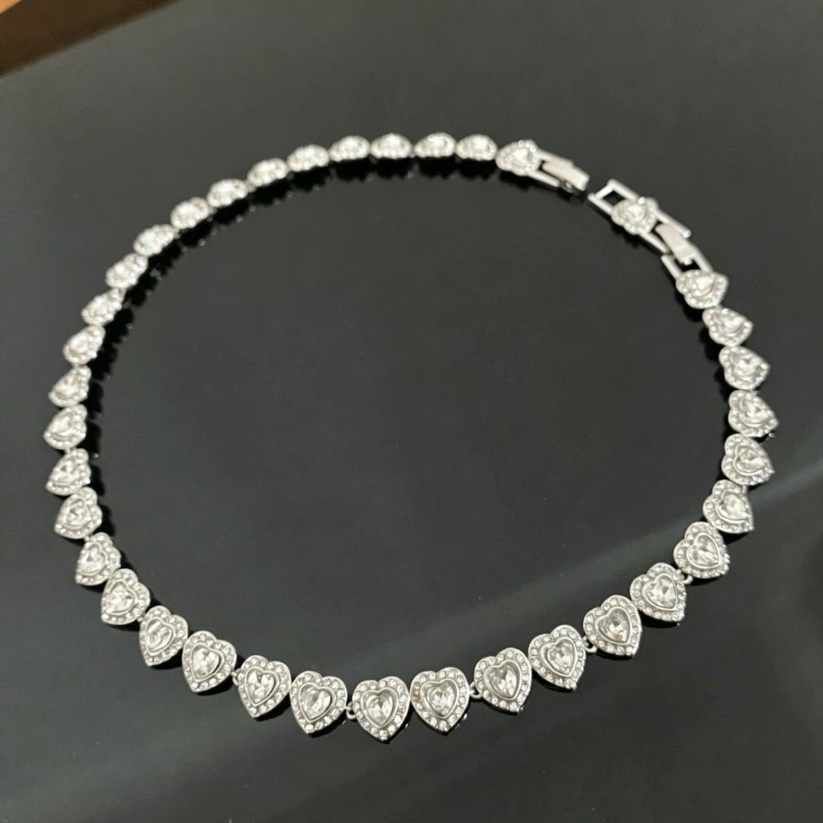 Crystal Heart Jewelry Set | Luxury Rhinestone
