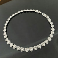 Crystal Heart Jewelry Set | Luxury Rhinestone