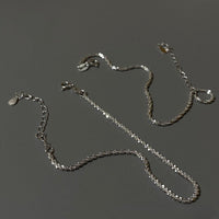 S925 sterling silver sparkling necklace