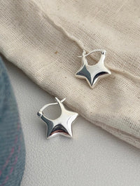 925 Sterling Silver Star Stud Earrings
