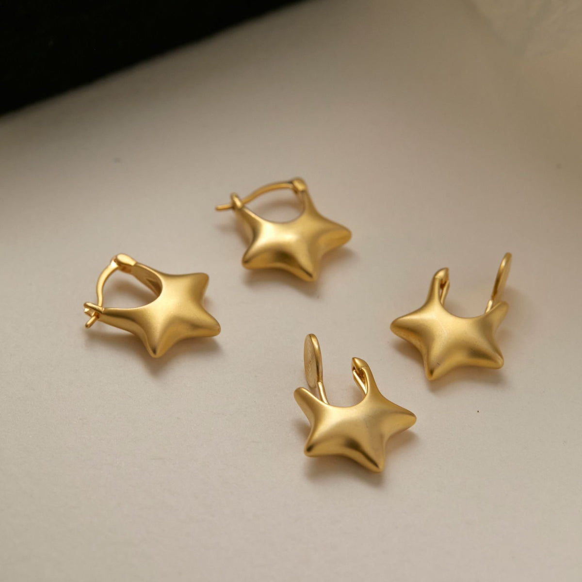 925 Sterling Silver Star Stud Earrings