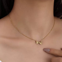 Two Butterfly Necklace Stainless steel