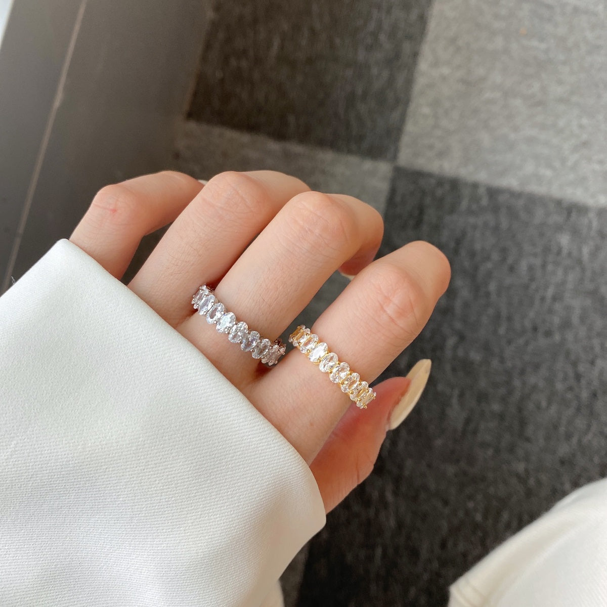 (SILVER) AURORA Ring Band