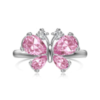 (PINK) ICED BUTTERFLY Ring
