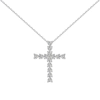 925 sterling silver cross zirconia opal pearl necklace