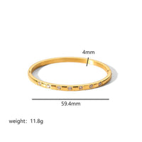 Luxury Star Motif Stainless Steel Bangle –18K Gold Plated