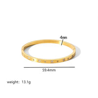 Luxury Star Motif Stainless Steel Bangle –18K Gold Plated