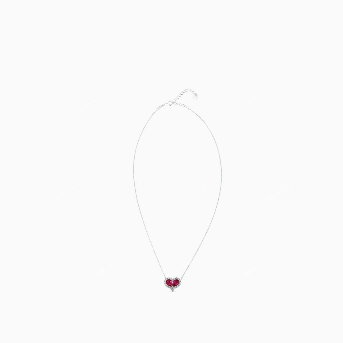 Ruby heart necklace